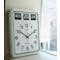 TWEMCO Analog Calendar Flip Wall Clock - White - 4