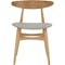 Tricia Dining Chair - Oak, Cream - 1