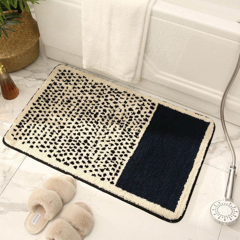 Scandi Dots Floor Mat Navy Blue, Floor Mats by HipVan HipVan
