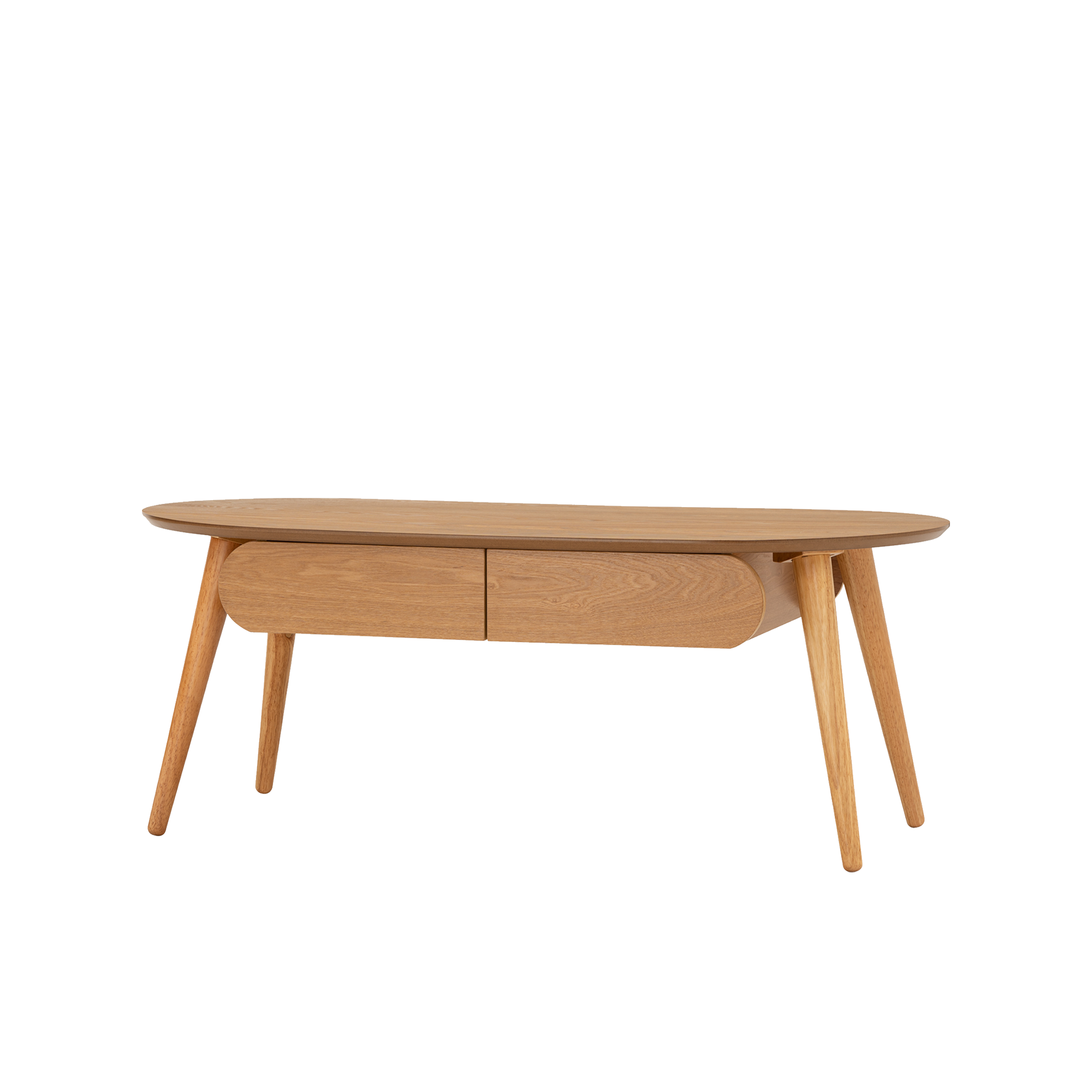 Ora Twin Drawer Coffee Table 1.2m - Natural