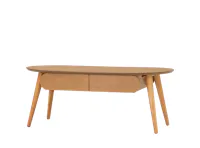 Ora Twin Drawer Coffee Table 1.2m - Natural