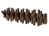 Picket 8 Wall Hook - Aged Wallnut