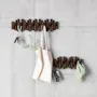 Picket 8 Wall Hook - Aged Wallnut - 7
