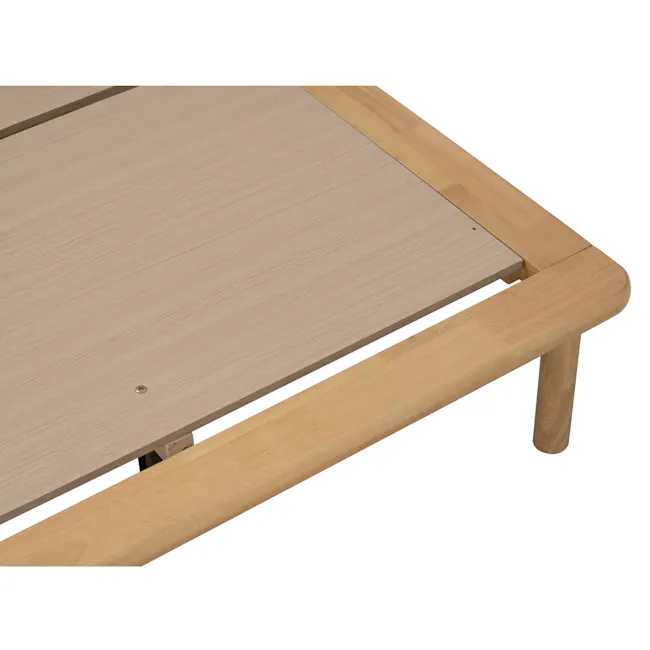 Palma Wooden Platform Queen Bed with Side Tables - Oak - 10