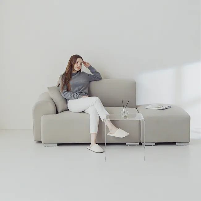 Arco Ottoman - Grey (Pet Friendly) - 2