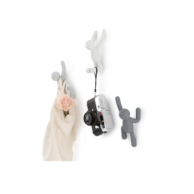 Buddy Wall Hook - Grey (Set of 3) - 1