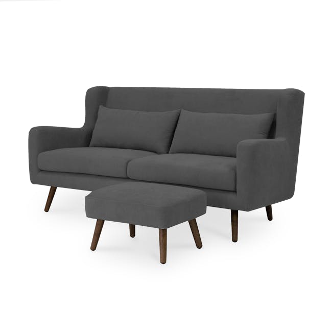 Luke 3 Seater Sofa - Onyx Grey - 13