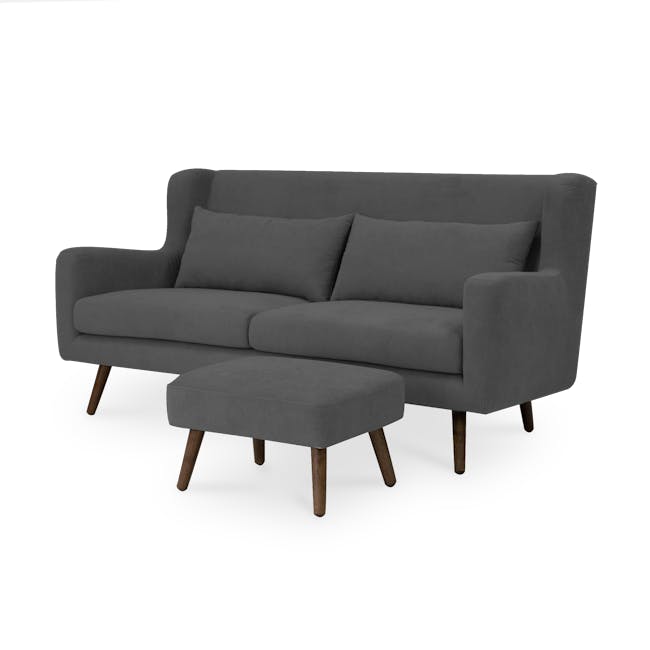Luke 3 Seater Sofa - Onyx Grey - 10