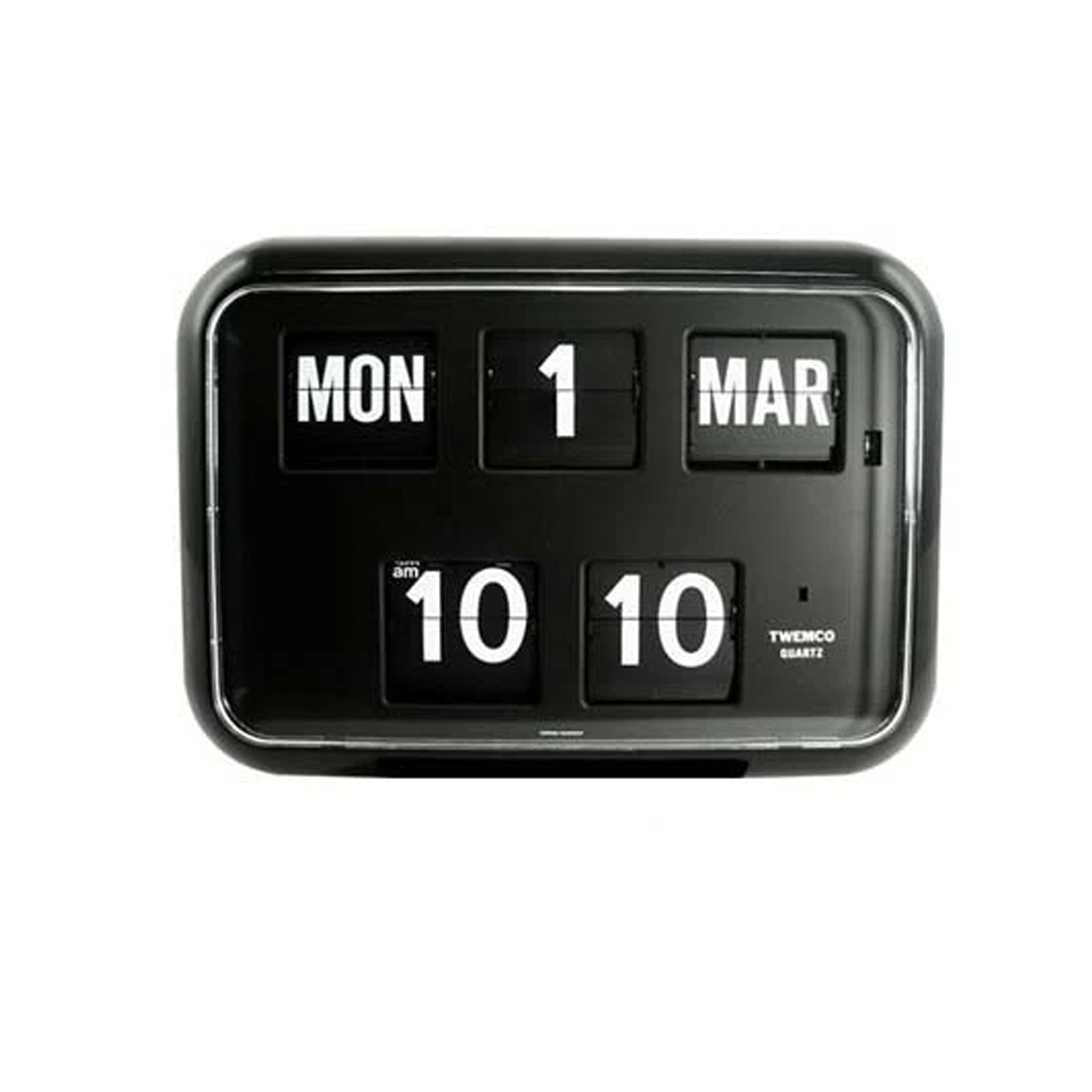 TWEMCO Big Calendar Flip Wall Clock Grey, TWEMCO Retro Clocks HipVan