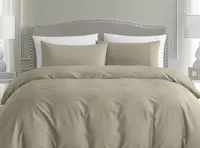 Pima Cotton Full Bedding Set - Taupe (4 Sizes)