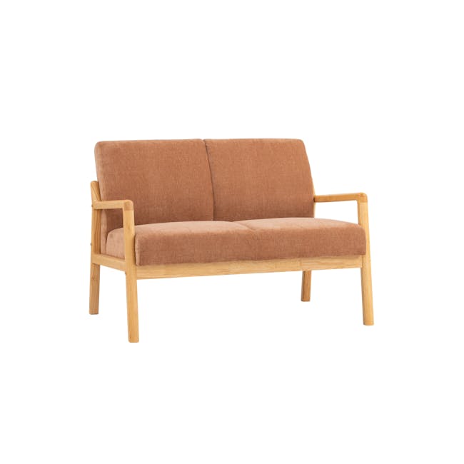 Mendo 2 Seater Sofa - Coral (Fabric) - 1