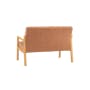 Mendo 2 Seater Sofa - Coral (Fabric) - 9