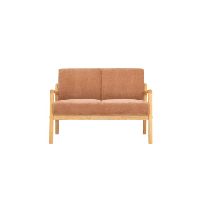 Mendo 2 Seater Sofa - Coral (Fabric) - 0