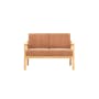 Mendo 2 Seater Sofa - Coral (Fabric) - 0