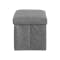 Domo Foldable Storage Bench Ottoman - Slate - 3