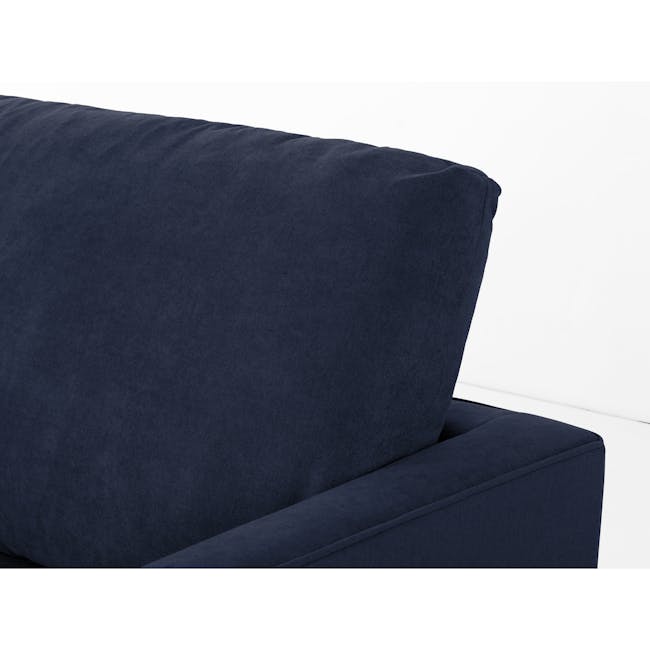 Ashley 3 Seater Sofa in Navy with Lowell Lounge Chair in Silver - 7