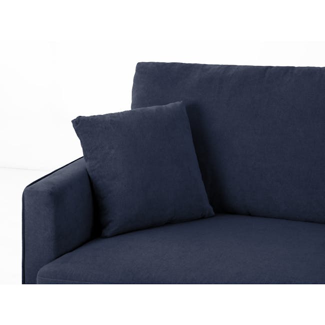Ashley 3 Seater Sofa in Navy with Lowell Lounge Chair in Silver - 8