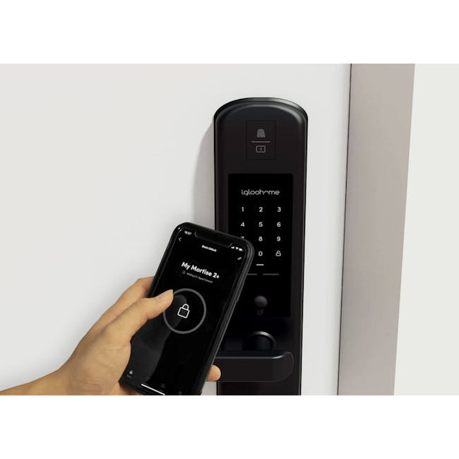 igloohome Smart Mortise 2+ - 4 - Smartphone, lock, keypad, unlocking, digital lock, home security, biometric lock