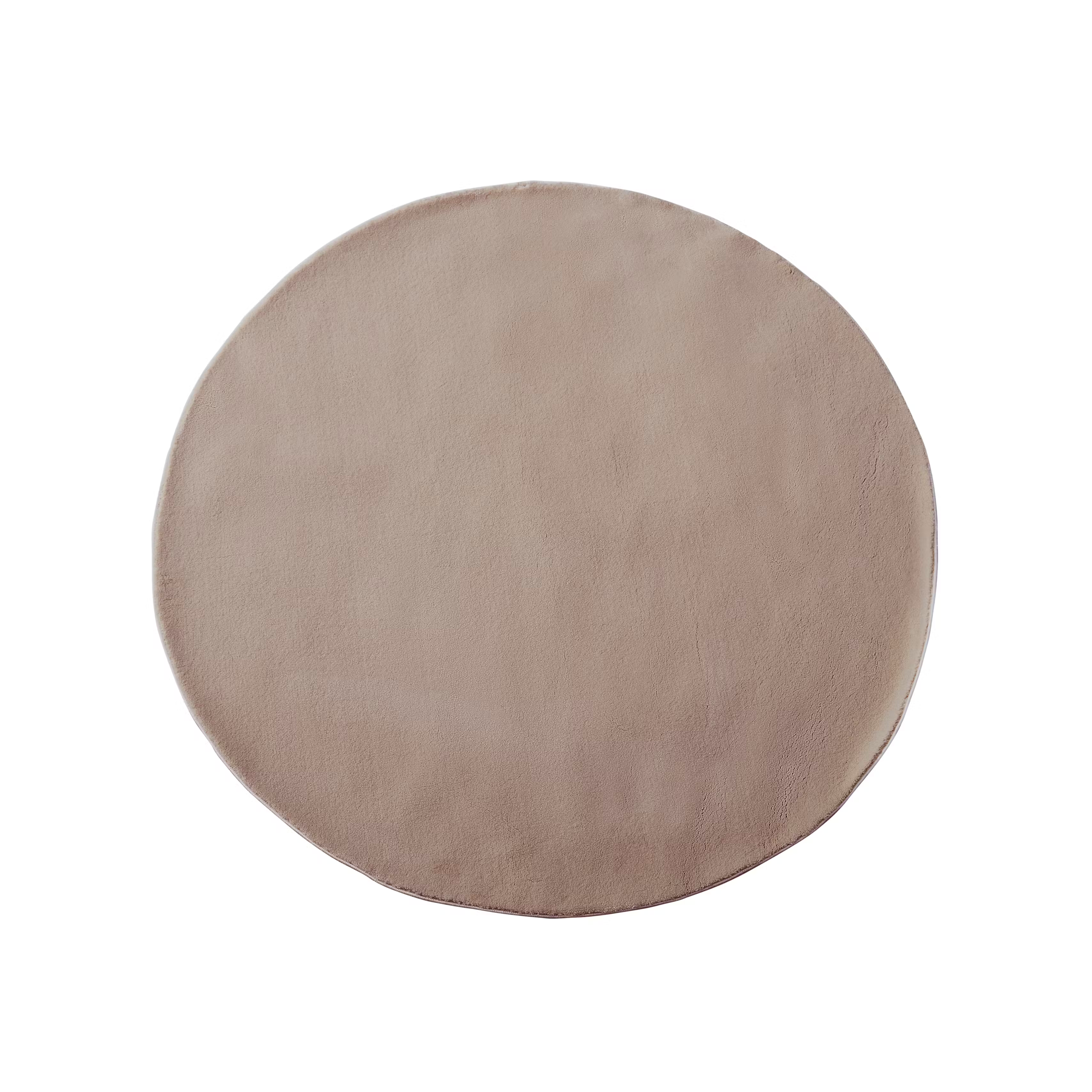 Mia Low Pile Round Rug 1.3m - Taupe