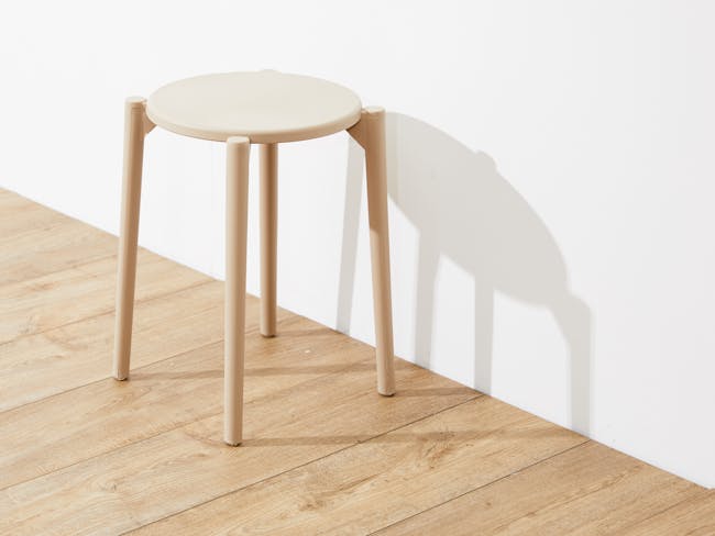 Olly Pastel Stackable Stool - Taupe - 4