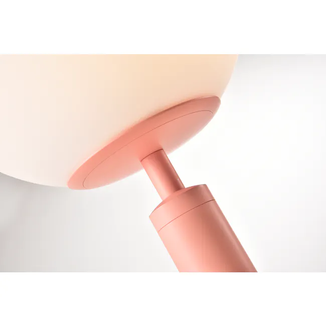 Hilda Table Lamp - Pink - 5 - Light fixture, soft white shade, pinkish hue, elegant design, modern style, minimalist
