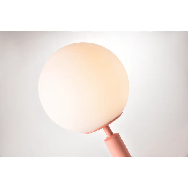 Hilda Table Lamp - Pink - 4 - Soft, rounded, spherical, light beige, matte finish, elegant, minimalist, modern