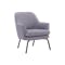 Brielle 3 Seater Sofa in Aurora Blue with Lucian Lounge Chair in Pewter Grey - 7
