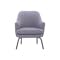 Lucian Lounge Chair - Pewter Grey (Fabric)