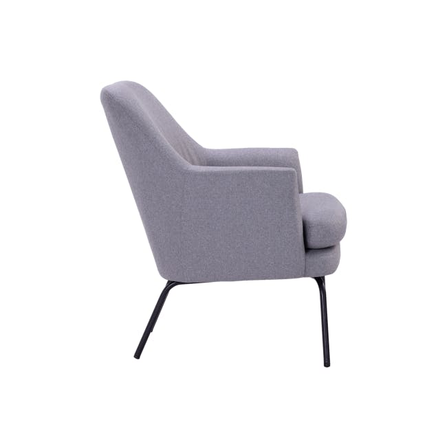 Lucian Lounge Chair - Pewter Grey (Fabric) - 3