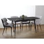 Syla Extendable Dining Table 1.3m-1.6m - Dark Slate (Sintered Stone) - 1