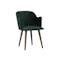 Cadencia Dining Table 2m with 4 Anneli Dining Armchairs in Dark Green - 12