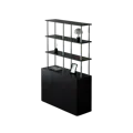 Moni Storage Cabinet with 3-Tier Shelf 1.2m - Black