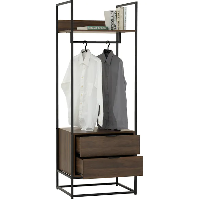 (As-is) Capri Open Wardrobe with 2 Drawers - 8