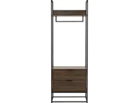 Capri Open Wardrobe with 2 Drawers