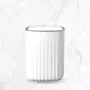 Yubin Nordic Oval Sensor Bin 12L - White - 7