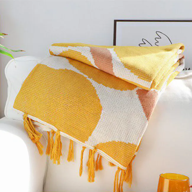 Daisy Throw Blanket - Yellow - 3