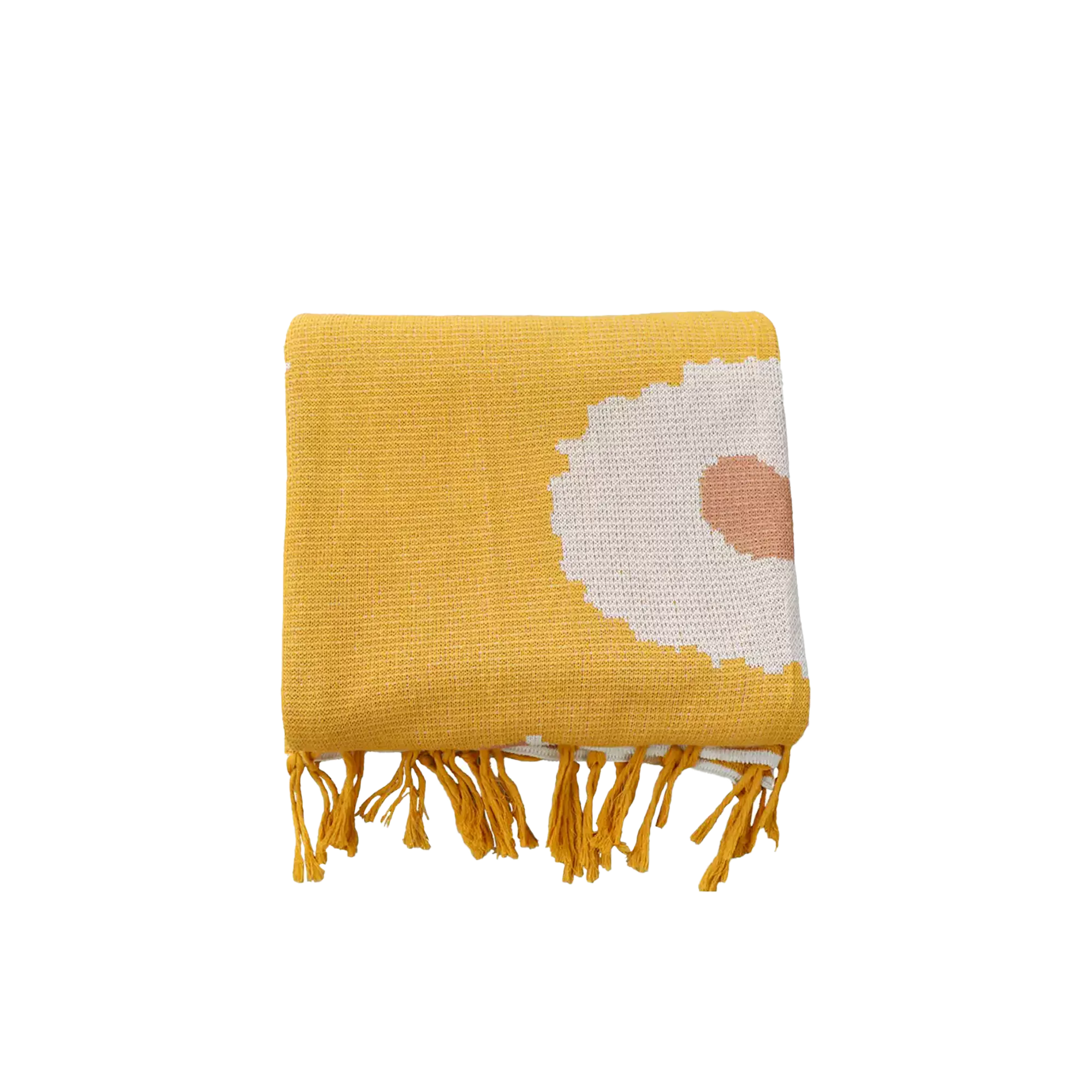 Daisy Throw Blanket - Yellow