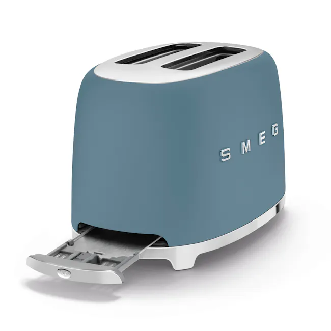 Smeg 2-Slice Toaster - Matte Storm Blue - 3
