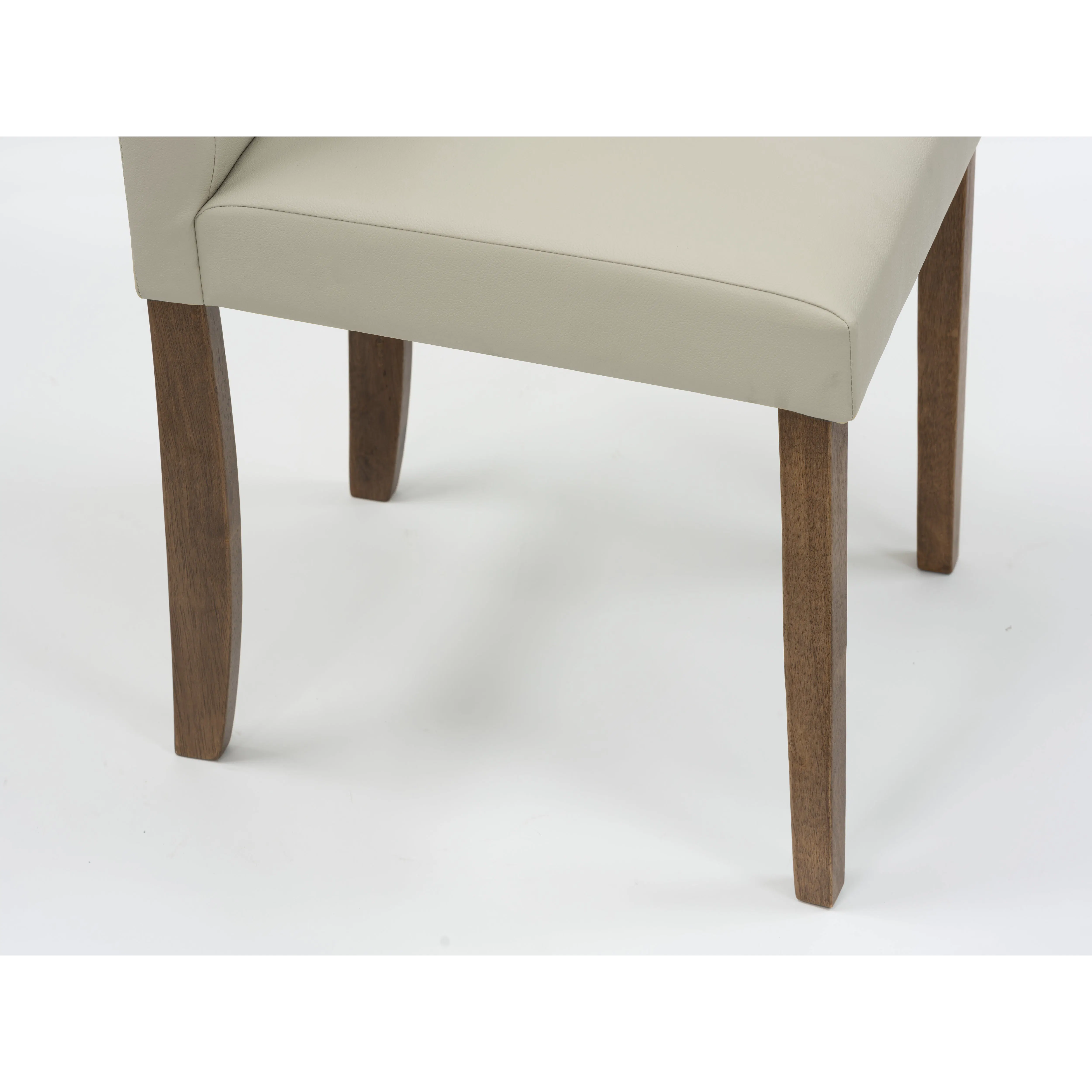 (As-is) Dahlia Dining Chair - Cocoa, Taupe (Faux Leather) - 3 - 10