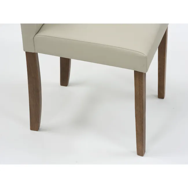 (As-is) Dahlia Dining Chair - Cocoa, Taupe (Faux Leather) - 3 - 10