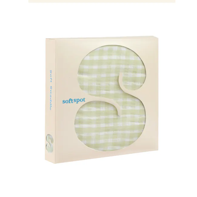 Soft Spot Soft Swaddle/Towel - Pistachio - 1