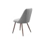 Lana Dining Chair - Walnut, Elephant Grey (Fabric) - 2