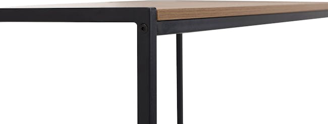 Bradford Study Console Table 1m - Black, Oak - 11