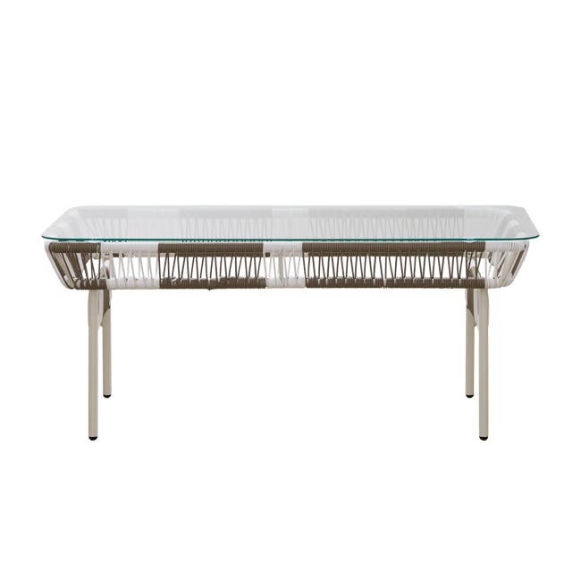 Beckett Coffee Table - White, Taupe - 2