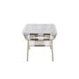 Beckett Coffee Table - White, Taupe - 3