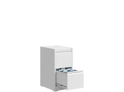 Filex 2-Drawer Vertical Filing Cabinet - White