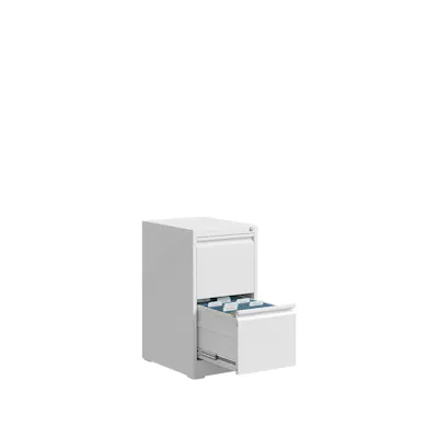 Filex 2-Drawer Vertical Filing Cabinet - White