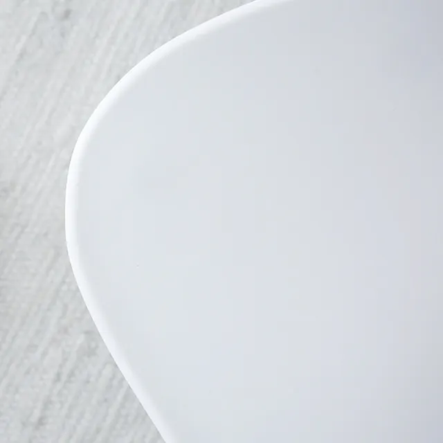 Poly Stackable Stool / Side Table - White - 7