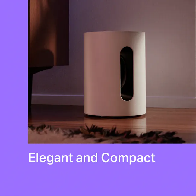 Sonos Sub Mini - White - 5 - Elegant, compact, modern, stylish, sophisticated, minimalistic, sleek design, high-tech, smart