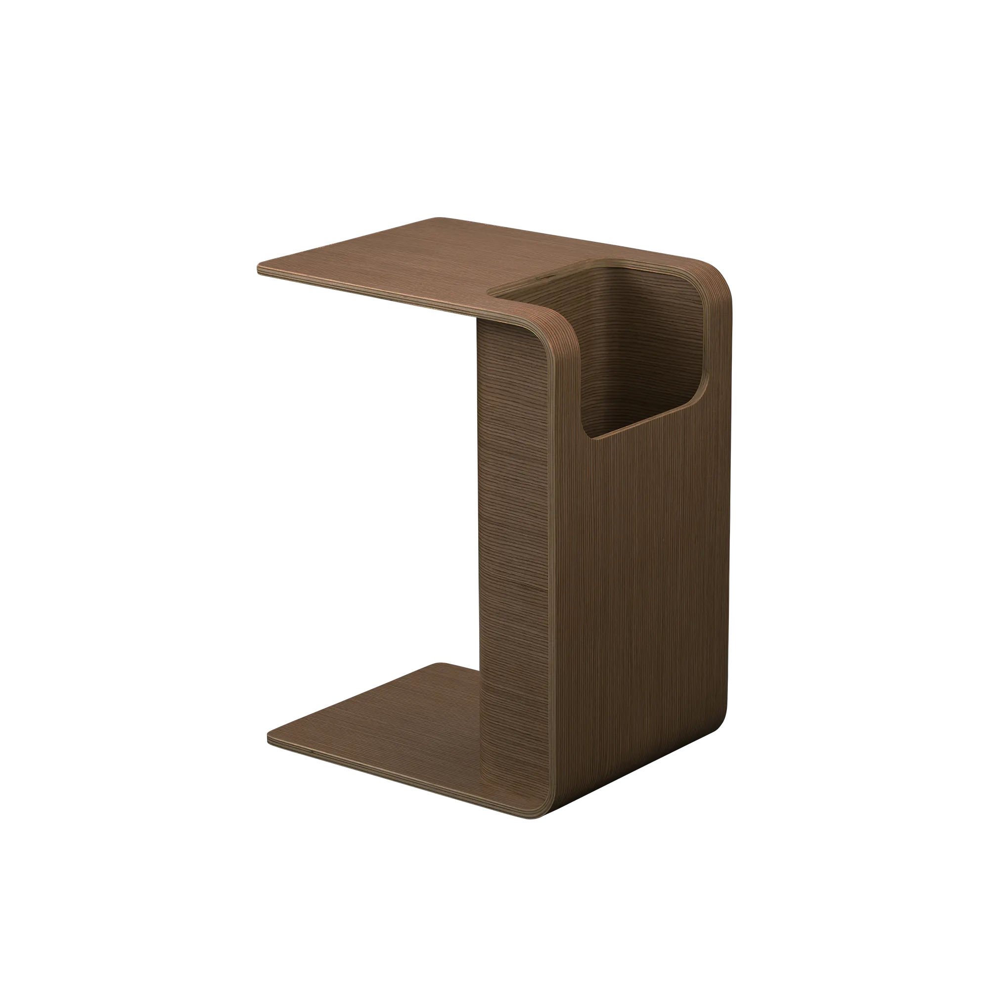 Jude Reversible Coffee / Side Table - Walnut - 10 - Wooden shelf, minimalist design, modern furniture, sleek surface, brown
